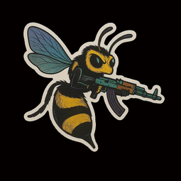 “La Colmena” Holographic Sticker